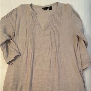 Tahari Women's Linen Tunic